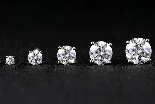 Moissanite Stud Earrings for Timeless Elegance - LuxeStreet Boutique