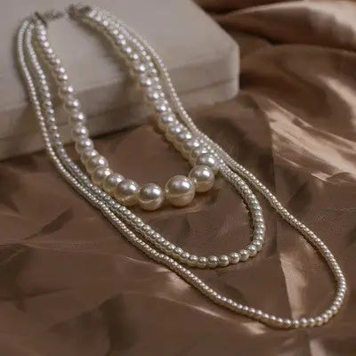 European And American Entry Lux Style Luxury Multi-Layer Pearl Necklace - LuxeStreet Boutique