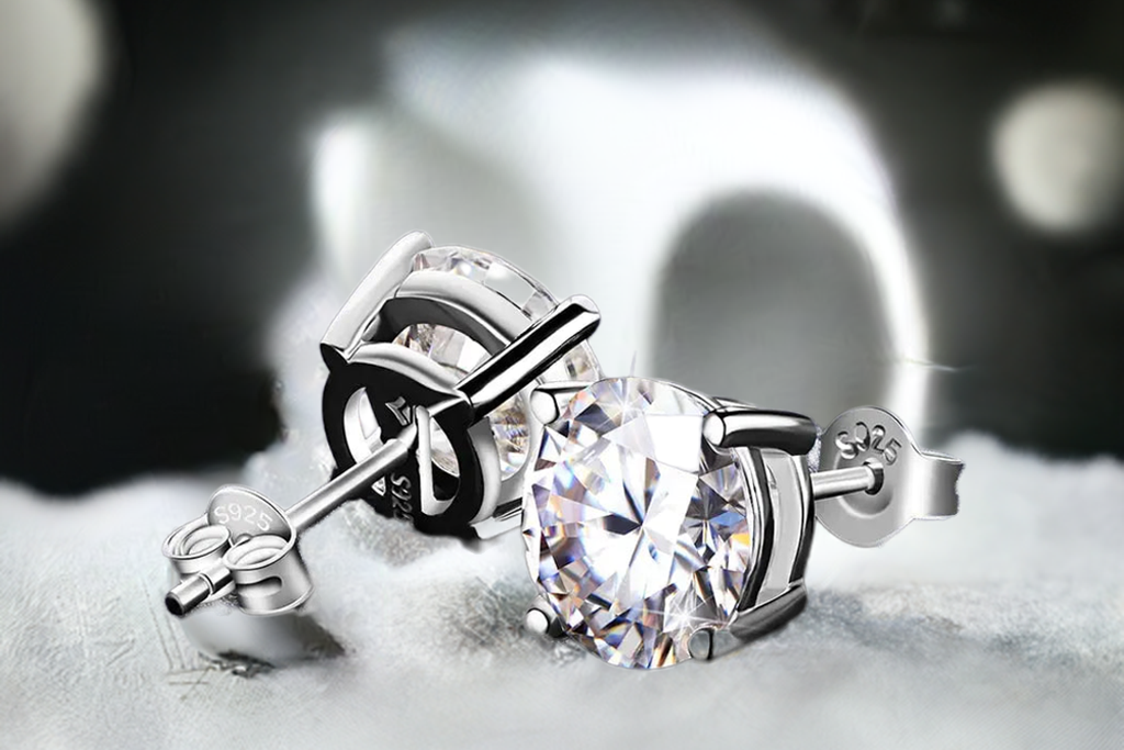 Moissanite Stud Earrings for Timeless Elegance - LuxeStreet Boutique