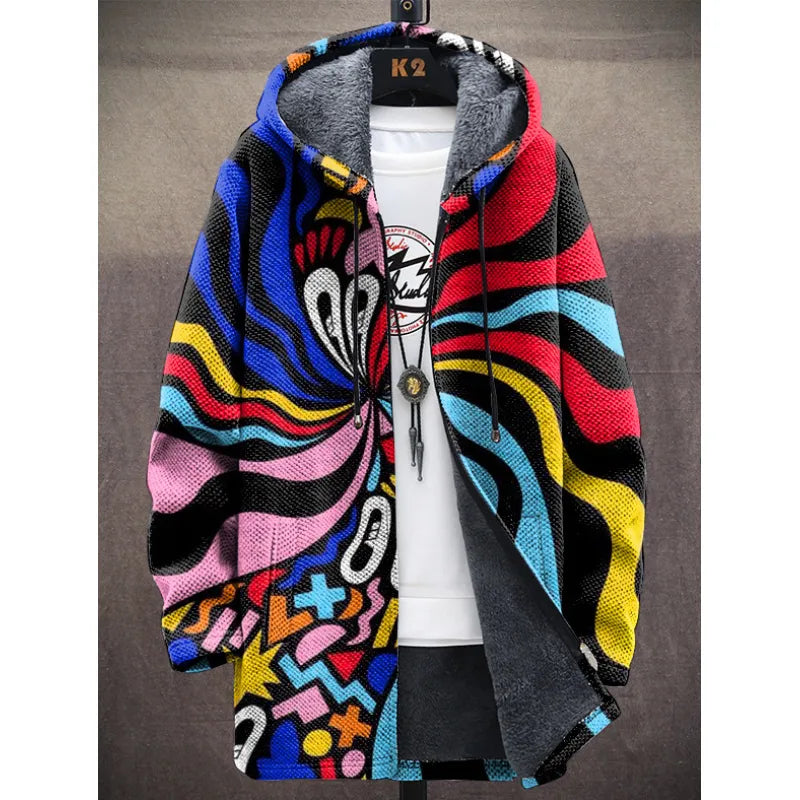 Men's Zipper Hooded Cardigan Cotton-padded Jacket - LuxeStreet Boutique
