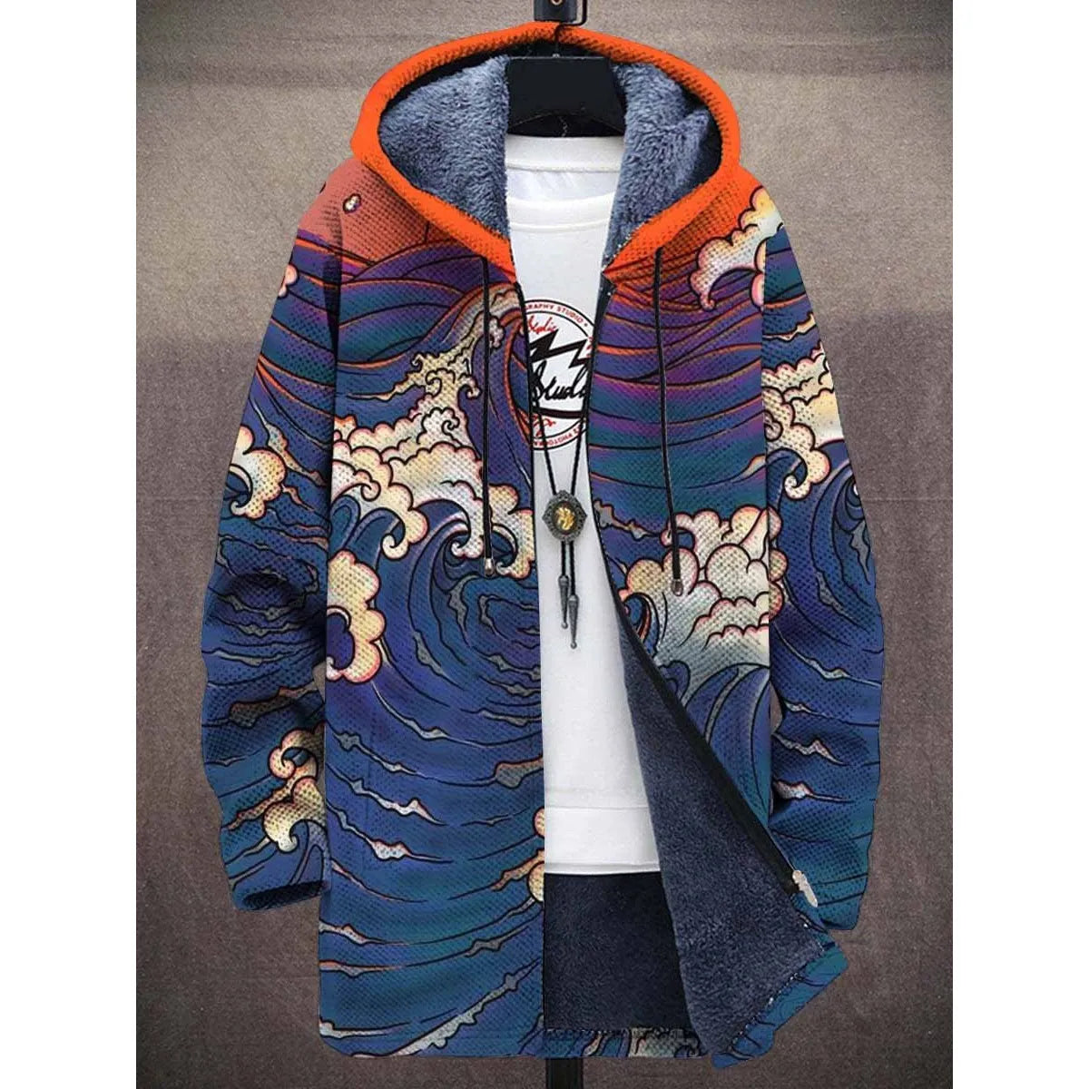 Men's Zipper Hooded Cardigan Cotton-padded Jacket - LuxeStreet Boutique