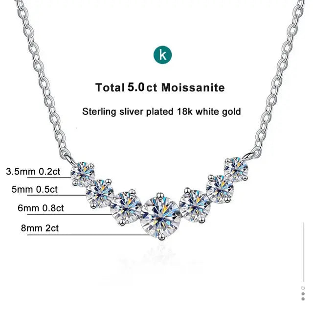 Nobspin Moissanite Necklace - Elegant and Dazzling Jewelry to Cherish the Moments - LuxeStreet Boutique