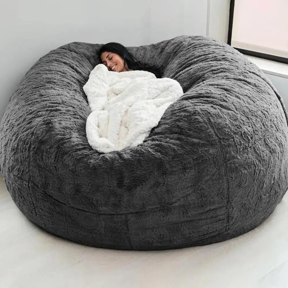 Giant Fluffy Bean Bag for Ultimate Comfort and Relaxation - LuxeStreet Boutique