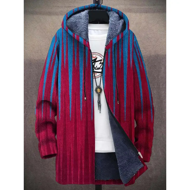 Men's Zipper Hooded Cardigan Cotton-padded Jacket - LuxeStreet Boutique